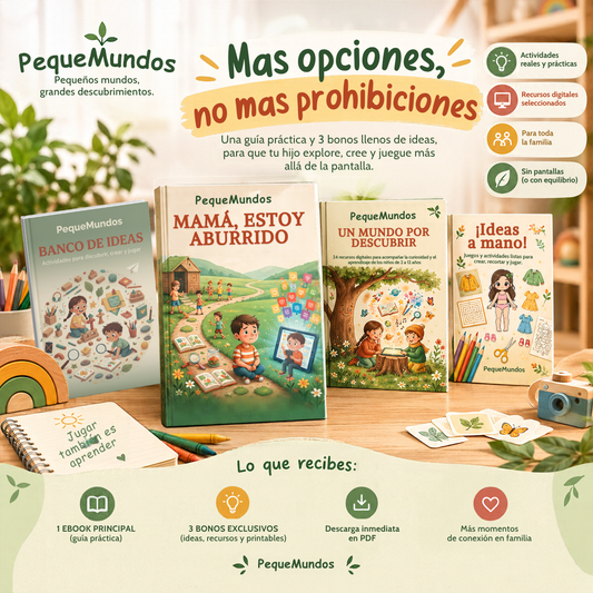 Mamá, ¡estoy aburrido! — Pack digital PequeMundos